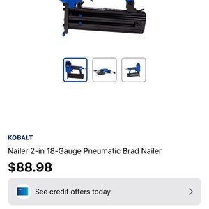 Kobalt 23 pin nailer